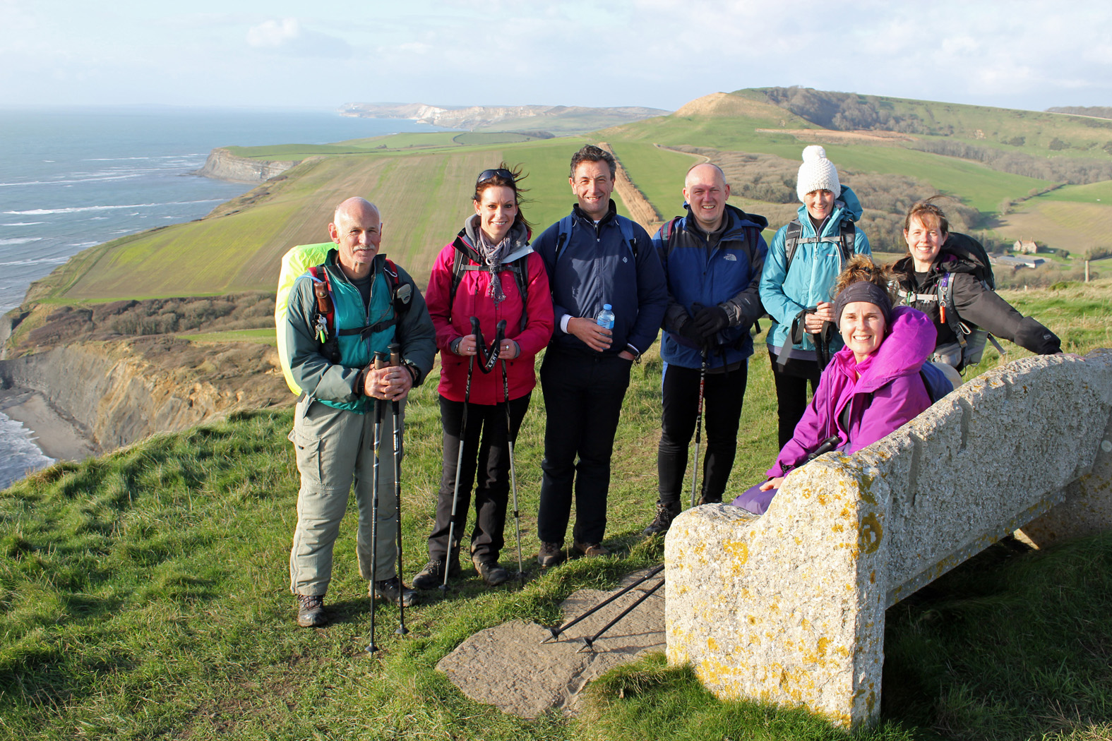 The group at the top of Houns Tout