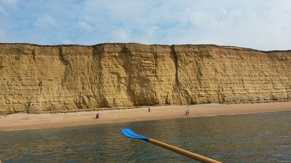 East Cliff from the sea