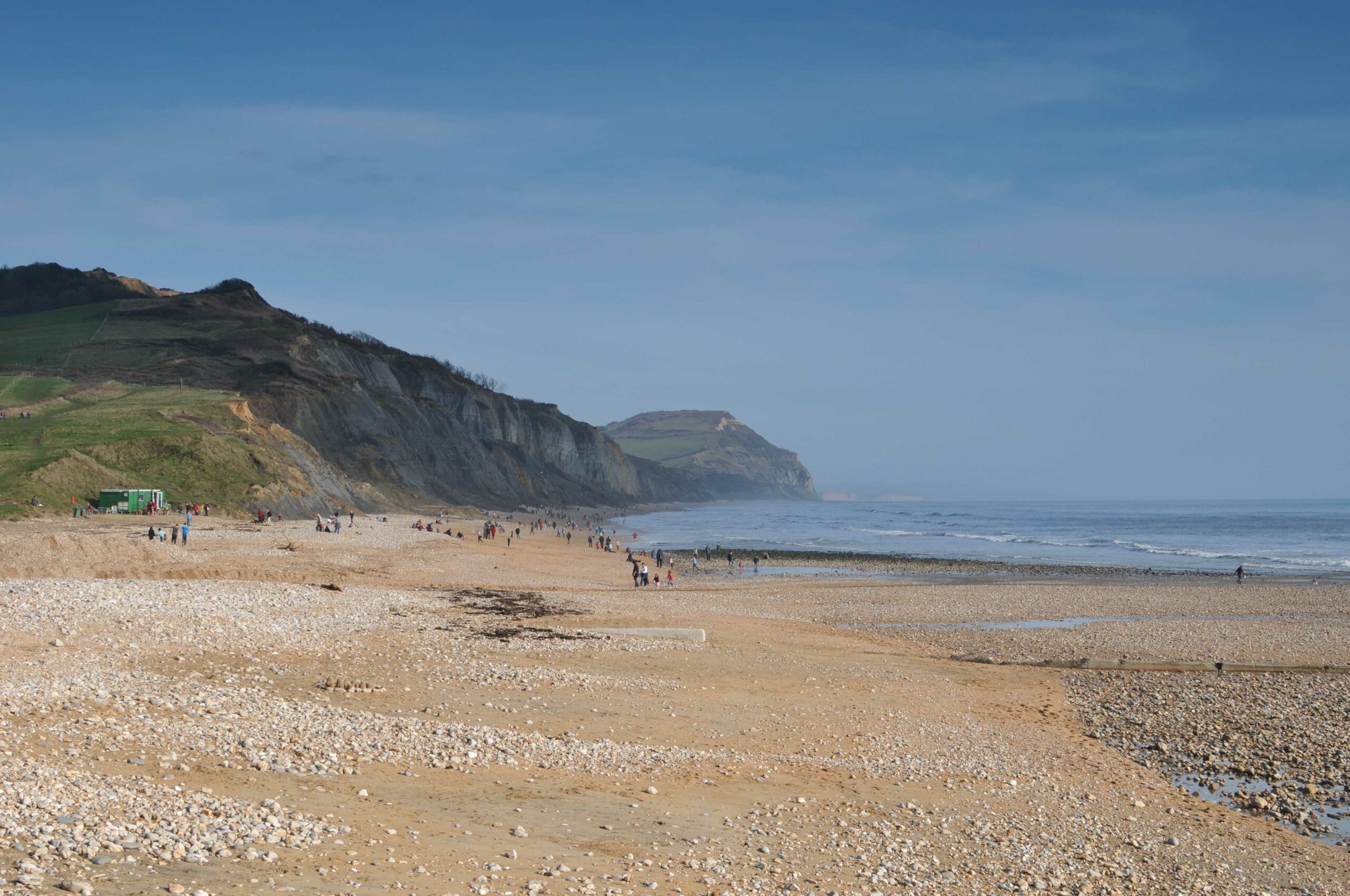 Charmouth beach is one of the best places to hunt for fossils