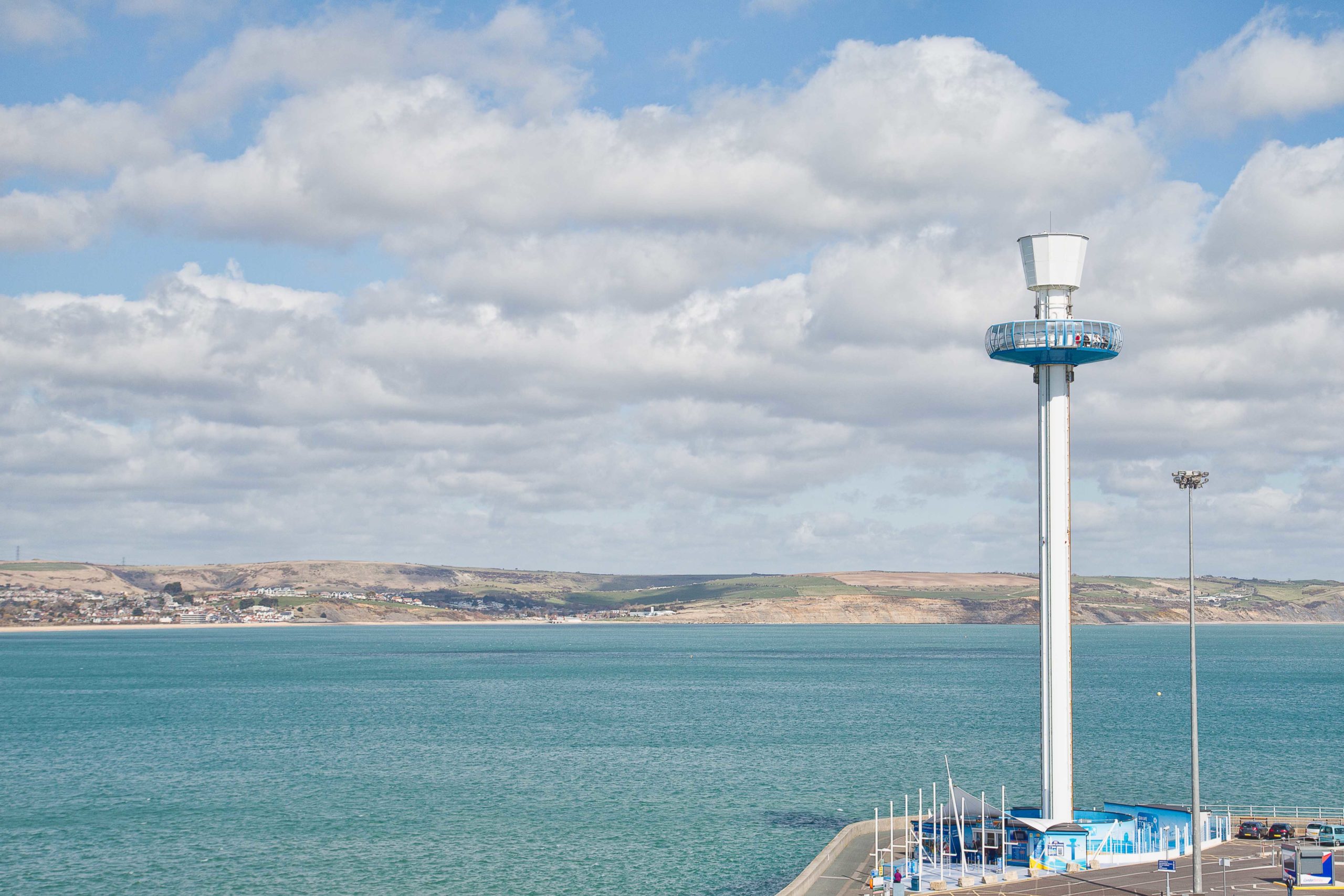 The Jurassic Skyline tower is the tallest structure on the Jurassic Coast